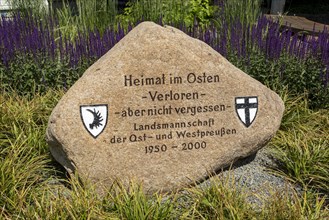 Memorial stone for East Prussia and West Prussia
