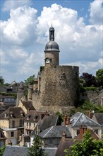 Bourbon l'Archambault labeled Small City of Character. View on the tower Qui Qu'en Grogne
