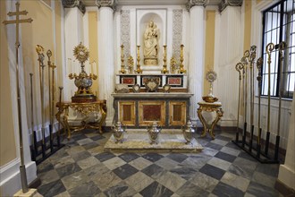 Altar and croziers