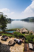 Overlook from lodge over Lake Bunyonyi