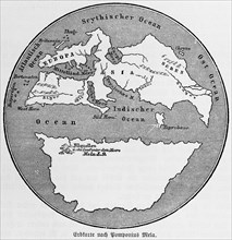 Map of the Earth (43-44 AD) after the Roman geographer and cosmographer Pomponius Mela