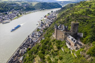 Castle Katz overlooking the Rhine and St. Goar