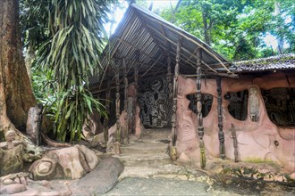 Sacred house in the Unesco site Osun-Osogbo Sacred Grove