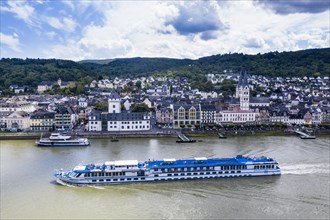 Cruise ship on the Rhine at Boppard