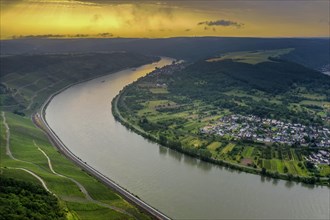 View from the Gedeonseck down to the Rhine bend