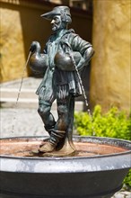 Goose-man fountain in the garden of Hohenschwangau Castle