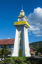 Clock tower in downtown Apia