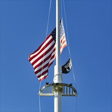 Flagpole with inscription Birth Place of American Liberty