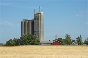 A 61 meters high silo to stores and markets grain for its member farmers (Lantmaennen) in Klagstorp
