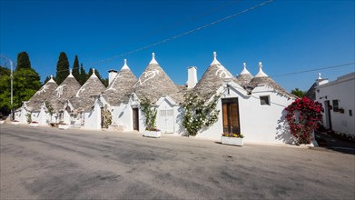 Typical trulli houses in Alberobello
