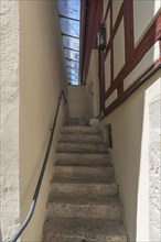 Staircase to the synagogue in the Judenhof