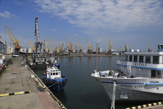 Port of Odessa with cruise ship Viking Sineus