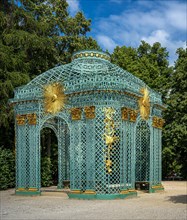 Western lattice pavilion at Sanssouci Palace in Potsdam