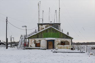 Old airport in Tomtor one of the cold spots on earth