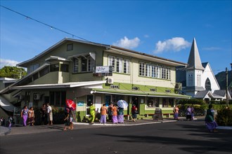 Downtown shopping in Apia
