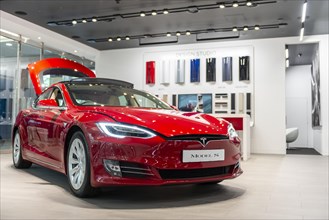 Red Tesla Model S