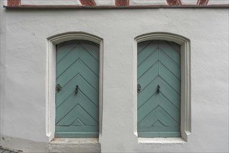 Doors of the former men's and woman's school