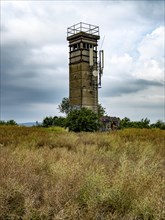 Former GDR watchtower at the border between Thuringia and Hesse