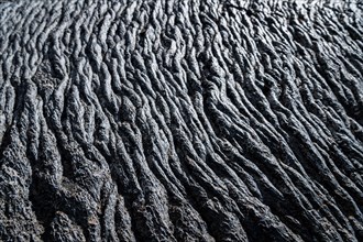 Solidified lava