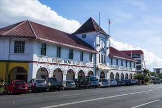 Colonial shopping mall in downtown Apia