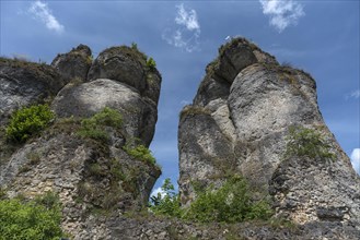 Two rock needles in Franconian Switzerland
