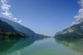 Molveno with Molveno lake