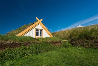 Grass sod house