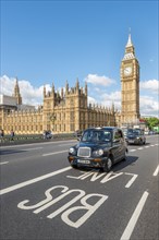London taxis on Westminster Bridge