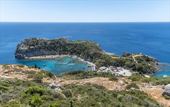 View over the coast of Rhodes