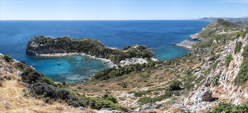 View over the coast of Rhodes