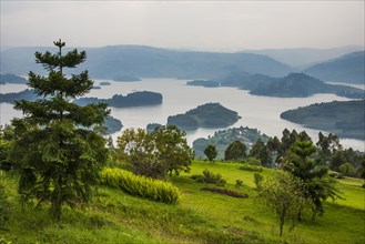 Overlook over Lake Bunyonyi