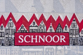 Wall painting with the lettering Schnoor