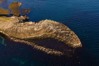 Coastal landscape with basalt formations