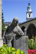 Grave statue in St. Peter's Cemetery