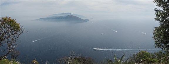 View of the Gulf of Naples and Punta Campanella