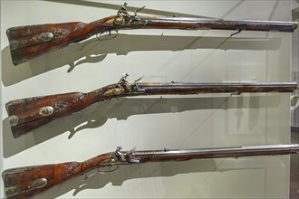 Flintlock rifles from the hunting set of Max III Joseph