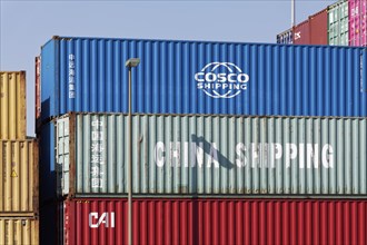 Containers from Chinese shipping companies