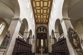 Choir stalls with chancel of the Schottenkirche St. Jakob