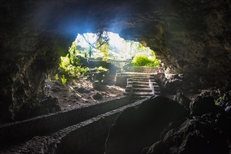Cave system in the Virunga National Park
