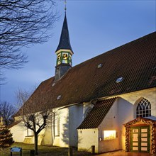 Fishermen's Church St. Clemens in the evening
