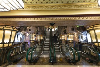 Department stores escalators
