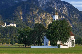 Pilgrimage Church of St. Coloman in the evening light
