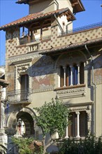 Villino delle Fate Villa of the Fairies in the Quartiere Coppede Coppede district in Art Nouveau style built by architect Gino Coppede between 1913 and 1927