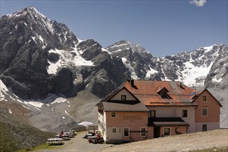 Kaelberalm hut at 2247 metres altitude