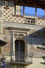 Villino delle Fate Villa of the Fairies in the Quartiere Coppede Coppede district in Art Nouveau style built by architect Gino Coppede between 1913 and 1927