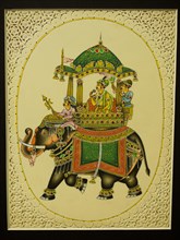 Maharaja riding an elephant