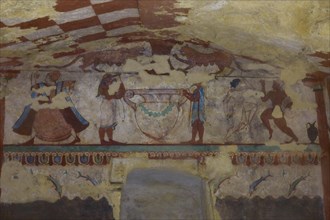 Tomba delle Leonesse Tomb of the Lionesses with frescoes from c. 530 BC