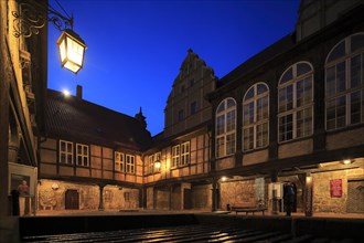 Renaissance castle on the Schlossberg in the evening