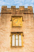 Clock on the castle tower