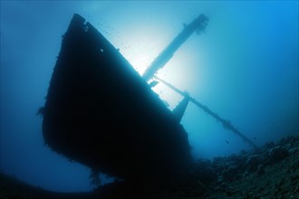 Silhouette of the Cedar Pride Shipwreck
